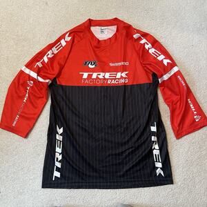 Trek Factory Racing Fox Shimano Bontrager RSL Enduro MTB Jersey Medium Red